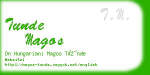 tunde magos business card